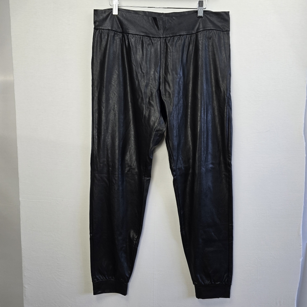 Commando Faux Leather Jogger Black XL - Picture 3 of 10